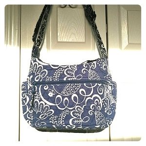 Vera Bradley Navy and White purse